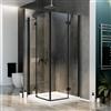 Idralite Box Doccia 90x120 CM H190 Trasparente con mod. Flip Black Anta + Anta Ap. Battente