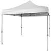 Divina Garden Gazebo richiudibile in alluminio professionale struttura esagonale MARKET-PRO 3X3 Bianco impermeabile