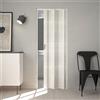 Forte Porta a Soffietto da Interno in PVC Palissandro Bianco 83x214 cm mod. Maya