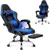 COLAMY 6703 Sedia da Gioco per Computer, Pelle, Blu, Taglia Unica