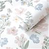 Yomshi Carta da parati floreale rosa, 44 × 300 cm, vintage, autoadesiva, rimovibile, impermeabile, per camera da letto, bagno, parete e mobili