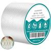 CHUANGSEED 10 cm X 5 m Nastro butilico alluminio impermeabilizzazione tetto,Nastro di alluminio butilico butilico per la tenuta del tetto,Rifezione di perdite di copertura