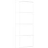 vidaXL Porta Scorrevole in Vetro ESG e Alluminio 90x205 cm Bianca