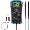 EMOS Multimetro digitale CATIII 300 V con punte di misurazione, tester di tensione AC/DC 2000 conti, misuratore di corrente AC/DC e tester di batteria, funzione memoria, controlla continuità,