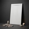 OLIMPO DOCCE - Piatto doccia in marmoresina Bianco effetto pietra cemento Zen - 90x160
