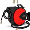 TANIASHOP Avvolgitubo Aria Compressa Automatico 20+2 Metri 20 Bar 290 PSI Attacco Rapido 1/4 Avvolgitore Tubo Compressore Orientabile 180° da Parete per Officina Garage