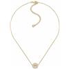 Emporio Armani Collana da donna in acciaio inossidabile o argento sterling con chiusura a moschettone, Oro giunchiglia