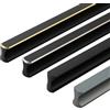 ZESLIV 4 maniglie per mobili, maniglie per armadi, in alluminio, distanza tra i fori 320 mm, colore nero, maniglie da cucina
