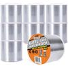 TAPEBEAR Nastro Butilico 100mm x 10m, Nastro Sigillante Impermeabile, Autoadesivo in Alluminio Butilico per Riparazione di Tetti, 8 Rotoli