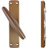 FERROELETTRA Maniglia Cremonese Finestra in Alluminio Anodizzato - Maniglie per Finestre in legno - Colore Bronzo, Dotata di 4 Viti per legno, 1 Pezzo (Gioco 3)