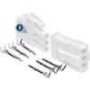 Kalitec KALI-1803 AMP - Set Connettori Mini MATE-N-LOK a 3 Poli, 4.14 mm | Kit universale di spine e prese elettriche per elettrodomestici e circuiti stampati, montaggio sicuro e polarizzato