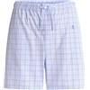 El Búho Nocturno Pantaloncini Pigiama Uomo Cotone Corti Popeline a Quadri Pantalone Pigiama Uomo, 100% Cotone, Blu 8545, M
