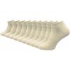 GAWILO Calzini da ginnastica da uomo in 100% puro cotone (6 paia | 10 paia) | piedi corti e sottili | senza cuciture pressanti sulle dita dei piedi, Beige | 10 paia, 39-42