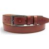 Navigare Cintura Uomo Elegante in Cuoio Vegetale Toscano Made in Italy, Vera Pelle con Fibbia Satinata ad Ardiglione, Regolabile e Accorciabile