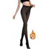 BTkviseQat Collant termostatici da donna, invernali, imbottiti, finti, traslucidi, in peluche, Nero trasparente, 220 g, per 5 ~ 20 ℃, S-M