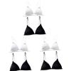 GALPADA 3 Set di Reggiseni Senza Cuciture in Cotone da Donna Senza Ferretto Confezione da 2 Bralette Anteriori A Triangolo 2 Pezzi*3
