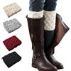 Songella Scaldamuscoli Moda autunno inverno caldo Crochet incrociato maglia Gamba Ginocchio Calzino Taglia unica 4 colori per Donne Signora Girls