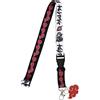 Bioworld Itachi Uchiha - Cordino con custodia trasparente e portachiavi, Multicolore, Large