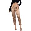 Fakanhui Pantaloni da Donna in Raso di Seta, Casual, Elasticizzati, a Vita Alta, Elasticizzati, Eleganti