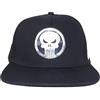 Marvel Cappello Logo Punisher. Cappellino Snapback per Adulto/Ragazzo. con Logo. Taglia Unica. Misura Regolabile. Colore Nero.