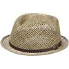 LIPODO Coyuca Vented Pork Pie Cappello di Paglia 100% Estivo Uomo Donna Made in Italy