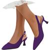Vhersily Donna Scarpe Eleganti Decollete con Tacco Medio a Gattino e Punta Morbida e Calda Traspiranti per Festa Cerimonia Eventi Matrimonio Sera Lavoro Ufficio Occasioni Formali e Tempo Libero