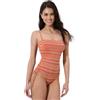 Lovable Costume da Bagno Intero in Microfibra Lurex | Senza Ferretto e Imbottitura Estraibile | Coulisse Regolabile sui Fianchi | Moda Mare Printed Lurex Donna, Zigzag Multicolore 38D - 5D