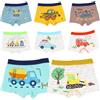 Culinavog Comodo Set Mutandine, Bambini Pantaloncini Elasticizzati, 8 Pezzi Boxer Intimo Cotone Bambino Motivo Dinosauro con Veicoli, Confezione Biancheria Elasticizzata, L (IT, età, 5 Anni, 6 Anni, Regular)
