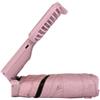 Shurzzesj Ombrello pieghevole con ventilatore, ombrello portatile | facilmente antistatico anti-UV blocco antivento ombrello ricaricabile per protezione dal calore raffreddamento per l'estate, rosa,