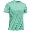TACVASEN Maglia Trekking Uomo T Shirt Running Asciugatura Rapida Maglietta Sportiva Uomo Estive T-Shirt con Strisce Riflettenti Mare Verde Chiaro, M