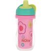Nuby Tazza Termica Antigoccia Easy Grip, 270ml, 6+ Mesi, Fiori