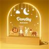 iDIY Lampada Personalizzata con Nome - Idee Regalo Battesimo Bimbo Neonato Maschio Nascita Bimba - Luce Notturna Bambini Regalo Personalizzato - Stelle