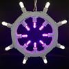 Generico Luminaria Salentina d'Arredo Ruota Cerchio Rotonda, Lampadine Decorative Led Colorate da Parete, Luci Insegna Esterno Interno Lampada, Decorazioni Arredo Interno Esterno, 100% Made in Italy (Viola)