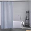 Furlinic, Tenda da doccia in tessuto di poliestere antimuffa, impermeabile, lavabile, di colore grigio blu, dotata di nastro piombato, adatta per ambienti umidi, 90 x 180 cm