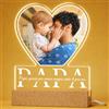 witfox Regalo Festa del Papà, Lampada LED con Foto, Cornice in Acrilico, Idea Regalo per Papà da Figlia o Figlio