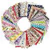 MHDAMAI Stoffa Patchwork,Tessuti Quadrati di Cotone 60 Pezzi Stoffa di Cotone Floreale Multicolore 10 * 10cm Stoffa PatchworkTessuti a Metraggio per Artigianato DIY Trapuntatura Cucito Scrapbooking