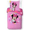 Jay Franco Set di biancheria da letto per bambini Disney Minnie Mouse - Super morbida biancheria da letto con federa, solo federa, piumino non incluso, multicolore, 2 pezzi, letto singolo