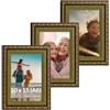 Victor cornice portafoto "Chagall" verde marrone 10x15 cm set da 3
