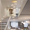 DOCJX Lampadario Moderno A Foglia di Loto in Oro 12 Luci LED con Telecomando Dimmabile 3000K-6500K E Altezza Regolabile per Scale Ville E Sala da Pranzo Sospensione in Alluminio(15 Lights)