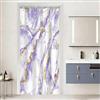 Uiiooazy Tenda Doccia Antimuffa, Tenda da Doccia Piccola 90x180cm Viola Effetto Marmo Lavanda Sfumata Tende da Bagno Impermeabile Tessuto Lavabile Poliestere Tende per Vasca da Bagno con 6 Anelli