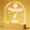 iDIY Lampada Personalizzata con Nome - Lampada Notturna per Bambini, Regalo Neonato, Idea Battesimo Bimbo, Nascita Bimba - Coniglio
