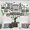 Tefengmaoyi Adesivi Murali Albero Della Vita da Parete - 3D Wall Stickers Murali DIY Cornice Foto Adesivi da Parete Albero Adesivi Murali Soggiorno Camera da Letto (Nero 146 * 207cm)