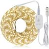 ausuky Striscia LED USB con sensore di movimento PIR, per armadio, cucina, armadio, lampadine DC 5 V (bianco caldo, 3 m)