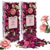 Scent-Hi Potpourri profumo di rosa naturale, 240 g, mix di fiori secchi, per profumo, confezione da 2 pezzi, per bagno, camera da letto, soggiorno