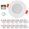 Sineyon Faretti da Incasso per Cartongesso Dimmerabile 4W 4000K, Set di 12