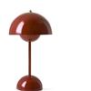 anso Lampada da tavolo senza fili Flower-Bud LED Touch USB dimmerabile tavolo camera da letto luce notturna tipo C (rosso)