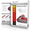 Ganzoo Paracord 550 kit bracciale fai da te Fire con 5 colori, corda nylon 4 mm 7 anime, guida 16 pagine per nodi cobra king cobra half hitch e modified half hitch, 5 chiusure 10 mm, metro 300 cm