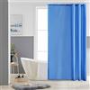 Furlinic Tende Doccia Anti-Muffa Tessuto in Poliestere Blu Tende Doccia Angolare Impermeabile Lavabile Tenda Vasca da Bagno con 8 Ganci Tenda doccia 120x180cm.