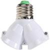 ALINUOYQ 2 in 1 E27 presa lampada splitter adattatore base base supporto