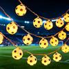 CHENBOOW Catena Luminosa da Calcio,20 Lucine da Calcio a LED 3M,LED Indoor Outdoor Fairy Soccer a Forma,Catena Luminosa LED,per Feste a Tema,Natale,Decorazione Interni,Feste